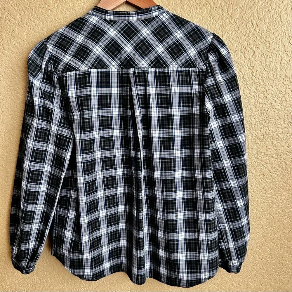 J. Crew Long Sleeve Tartan Plaid Button Down Top